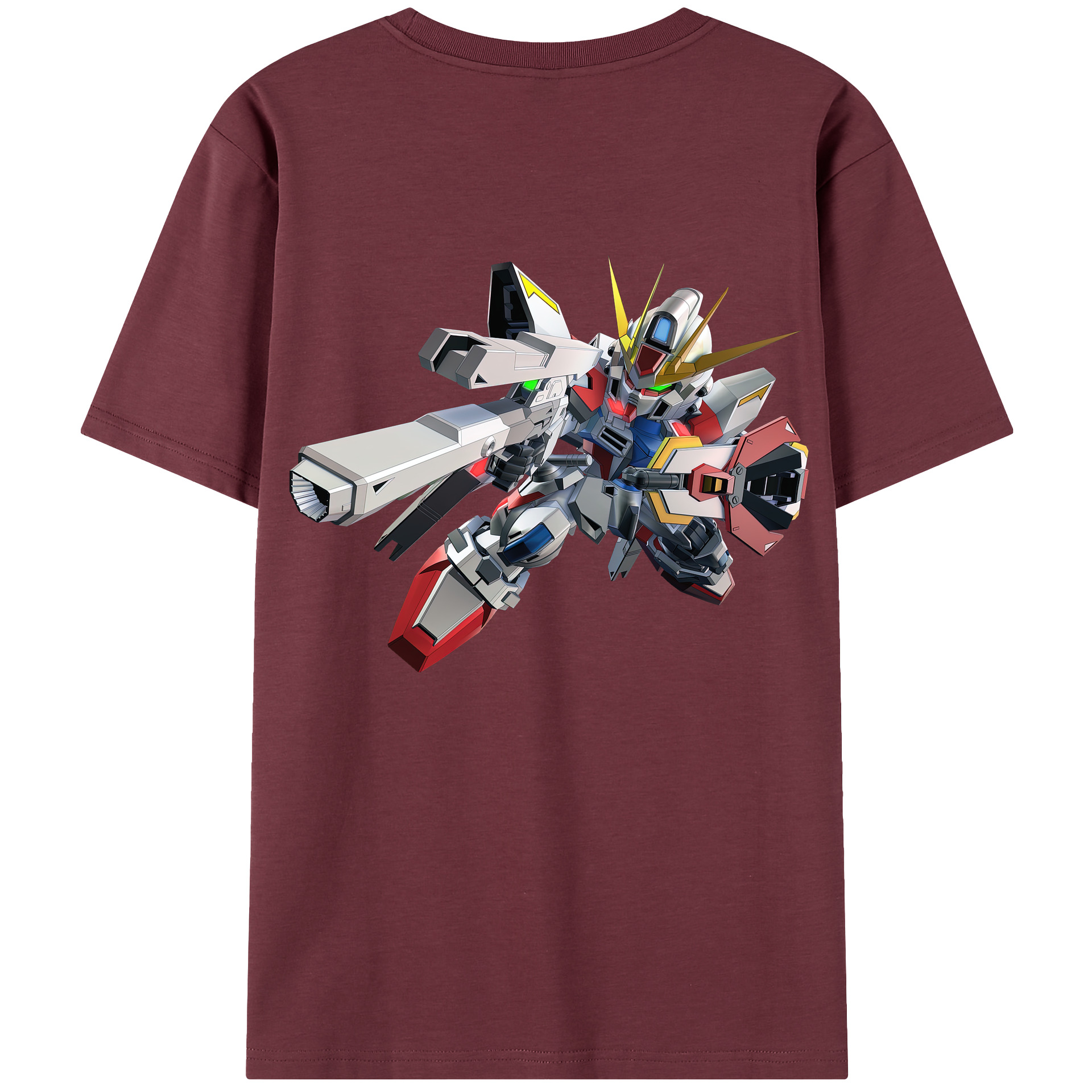 （画像用） 機動戦士ガンダム Mobile Suit Gundam 綿100％半袖Tシャツ（背面プリント）